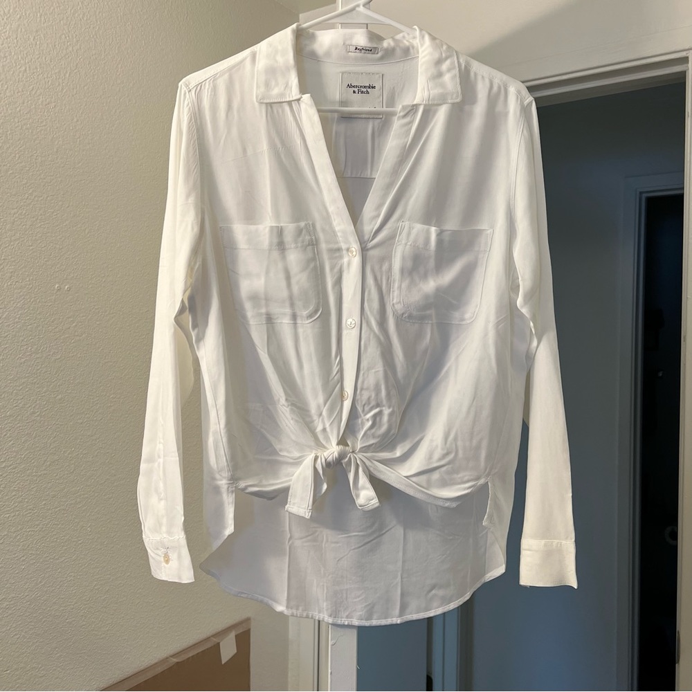 Abercrombie & Fitch white button down size small.